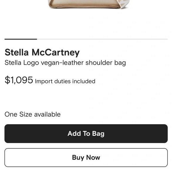 Stella McCartney Cream Shoulder Bag - Picture 10 of 10